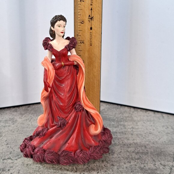 Gone With The Wind SCARLETT RED DRESS San Francisco Music Box Scarlett's - Picture 8 of 13